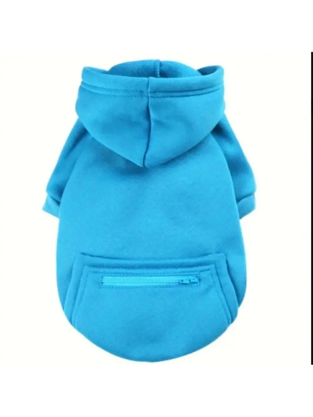 Small Dog Hoodie Sweatshirt, Size L Red or Blue